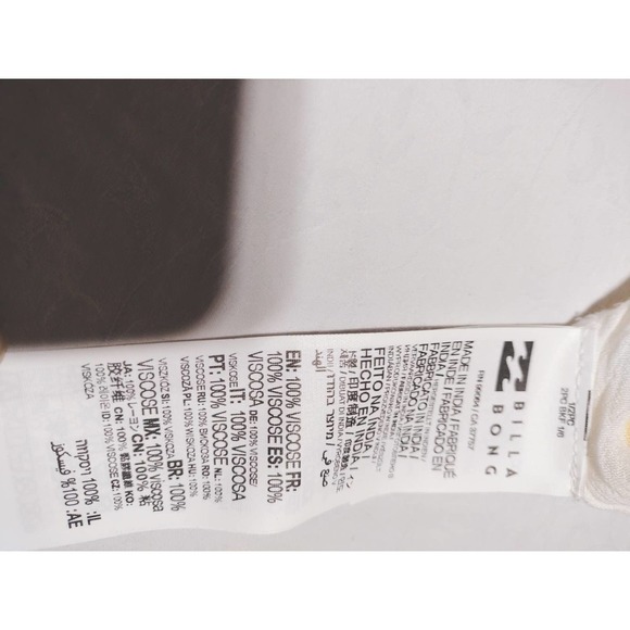 Billabong All Lined Up crop pants from The Buckle yellow white woman size Large - Picture 10 of 11